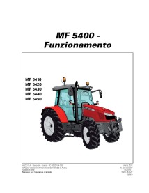 Massey Ferguson 5410, 5420, 5430, 5440, 5450 Tier 3 tractors pdf operator's manual IT - Massey Ferguson manuals - MF-4373025M...