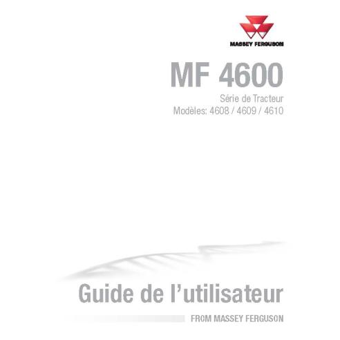 Massey Ferguson 4608, 4609, 4610 tractors pdf operator's manual FR - Massey Ferguson manuals - MF-4283494M5-FR