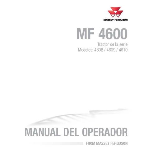 Manuel d'utilisation des tracteurs Massey Ferguson 4608, 4609, 4610 pdf ES - Massey-Ferguson manuels - MF-4283494M5-ES
