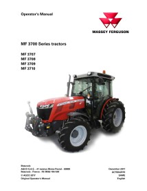 Manual do operador do pdf do Massey Ferguson 3707, 3708, 3709, 3710 - Massey Ferguson manuais - MF-ACT0042570-EN