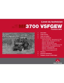 Manuel technique tracteurs Massey Ferguson 3707, 3708, 3709, 3710 pdf FR - Massey-Ferguson manuels - MF-ACT004662A-FR