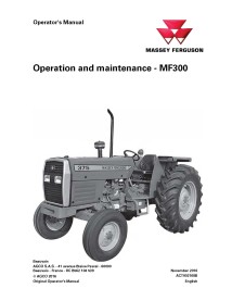 Manual do operador em pdf de tratores Massey Ferguson 345, 350, 355, 360, 375, 385 - Massey Ferguson manuais - MF-ACT002168B-EN