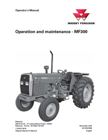Manuel d'utilisation des tracteurs Massey Ferguson 345, 350, 355, 360, 375, 385 pdf - Massey-Ferguson manuels - MF-ACT002168B-EN