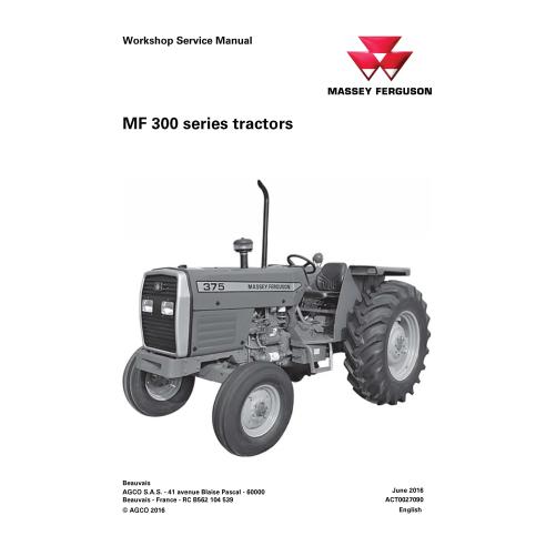 Manual de serviço de oficina em pdf de tratores Massey Ferguson 345, 350, 355, 360, 375, 385 - Massey Ferguson manuais - MF-A...