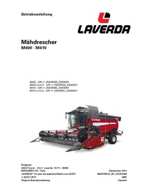 Laverda M400, M410 Manual do operador da colheitadeira de pdf DE - Laverda manuais