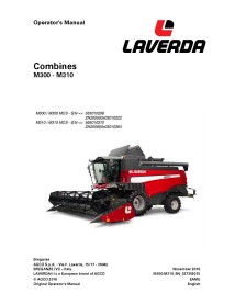 Laverda M300, M310, manual do operador em pdf da colheitadeira - Laverda manuais