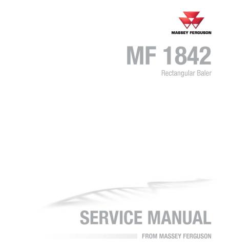 Massey Ferguson 1842 empacadora pdf manual de servicio - Massey Ferguson manuales - MF-4283594M-EN