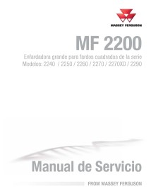 Massey Ferguson 2240, 2250, 2260, 2270, 2270XD, 2290 enfardadeira manual de serviço em pdf ES - Massey Ferguson manuais - MF-...