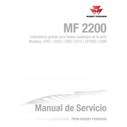 Massey Ferguson 2240, 2250, 2260, 2270, 2270XD, 2290 presse à balles pdf manuel d'entretien ES - Massey-Ferguson manuels - MF...