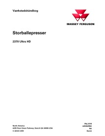 Massey Ferguson 2370 Ultra HD baler pdf service manual DA - Massey Ferguson manuals - MF-4283628M2-DA