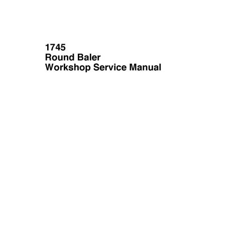 Manual de serviço de oficina em pdf da enfardadeira Massey Ferguson 1745 - Massey Ferguson manuais - MF-4283399M1-EN