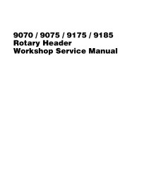 Massey Ferguson 9070, 9075, 9175, 9185 cabezal giratorio pdf taller de servicio manual - Massey Ferguson manuales