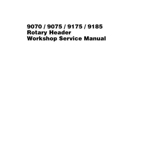 Massey Ferguson 9070, 9075, 9175, 9185 cabeçalho rotativo pdf manual de serviço de oficina - Massey Ferguson manuais - MF-428...