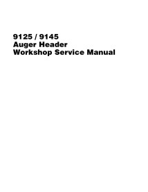 Massey Ferguson 9125, 9145 auger header pdf workshop service manual  - Massey Ferguson manuals