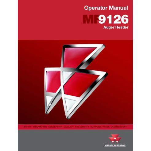 MF-700737126A Massey Ferguson 9126 cabezal de barrena pdf manual del operador
