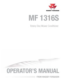 Manual do operador do cortador de disco rotativo Massey Ferguson 1316S em pdf - Massey Ferguson manuais - MF-700750345B-EN