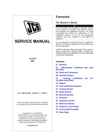 Manuel d'entretien pdf du chargeur JCB 457 - JCB manuels - JCB-9813-4150