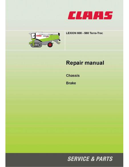 CLA-2954240 Manual de reparación de la cosechadora claas Lexion 600-560 TerraTrac