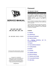 Cargador de dirección deslizante JCB TM320 manual de servicio en pdf - JCB manuales - JCB-9813-2300