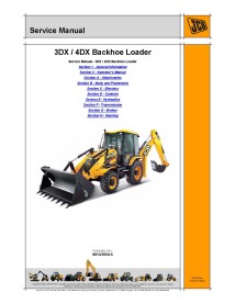 JCB 3DX, 4DX retroexcavadora manual de servicio pdf - JCB manuales - JCB-9813-2050