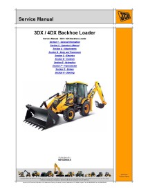 Manual de serviço em pdf da retroescavadeira JCB 3DX, 4DX - JCB manuais - JCB-9813-2050