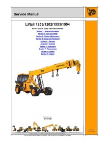 Manual de serviço em pdf JCB 1253, 1202, 1553, 1554 liftall - JCB manuais - JCB-9813-1650