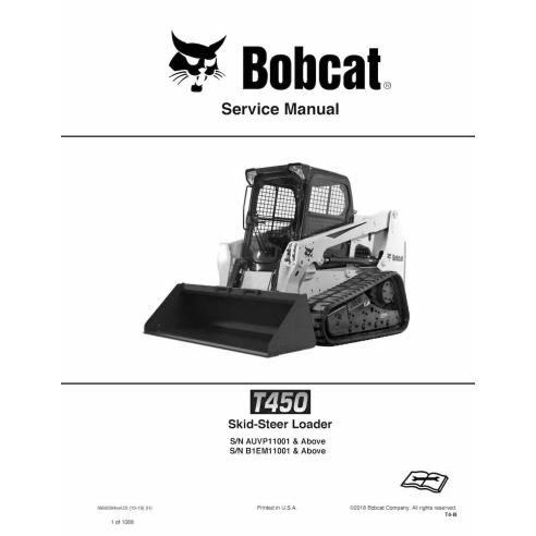 Bobcat T450 skid steer loader pdf service manual  - BobCat manuals - BOBCAT-T450-6990394-sm