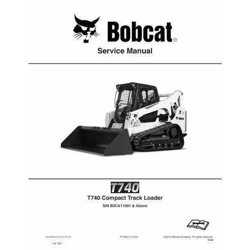 Bobcat T740 skid steer loader pdf service manual  - BobCat manuals - BOBCAT-T740-7252367-sm