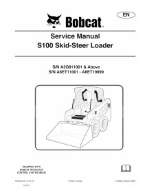 Bobcat S100 skid steer loader pdf service manual  - BobCat manuals - BOBCAT-S100-6904926-sm-EN