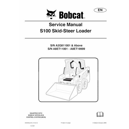Bobcat S100 skid steer loader pdf service manual  - BobCat manuals - BOBCAT-S100-6904926-sm-EN