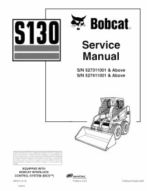 Bobcat S130 skid steer loader manual de servicio en pdf - Gato montés manuales - BOBCAT-S130-6903151-sm