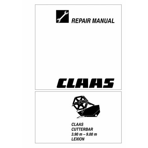 Claas 3,90 m - 9,00 m Manual de reparo da barra de corte Lexion - Claas manuais