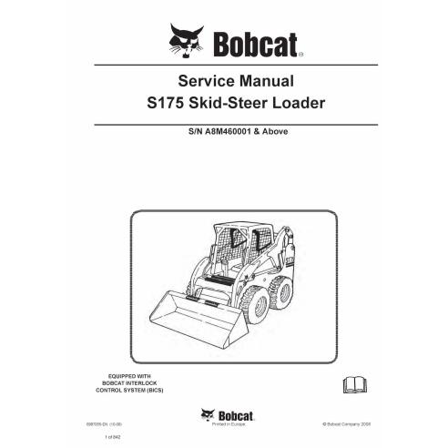 Bobcat S175 skid steer loader pdf service manual  - BobCat manuals - BOBCAT-S175-6987055-sm