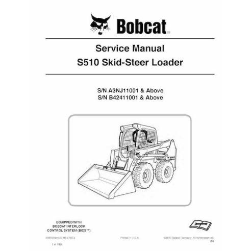 Bobcat S510 skid steer loader pdf service manual  - BobCat manuals - BOBCAT-S510-6989666-sm