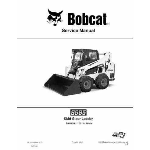 Bobcat S595 skid steer loader pdf service manual  - BobCat manuals - BOBCAT-S595-7274925-sm