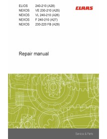 Claas Elios, Nexos 240-210 trator pdf manual de reparo - Claas manuais - CLAAS-11428500