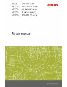 Manuel de réparation pdf du tracteur Claas Elios, Nexos 240 - 210 - Claas manuels - CLAAS-11428500