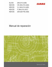 Claas Elios, Nexos 240 - 210 tractores pdf manual de reparación ES - Claas manuales - CLAAS-11428520-ES