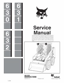 Bobcat 630, 631, 632 minicargador manual de servicio pdf - BobCat manuales