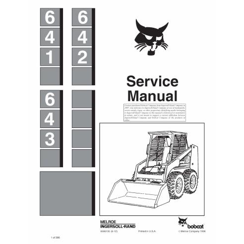 Bobcat 641, 642, 643 skid steer loader pdf service manual  - BobCat manuals - BOBCAT-641_642_643-6566135-sm