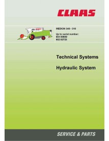 Manual de sistemas técnicos para cosechadoras claas Medion 340-310 - Claas manuales