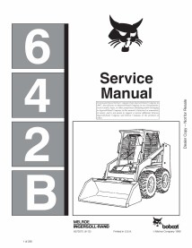 Manuel d'entretien pdf de la chargeuse compacte Bobcat 642B - BobCat manuels