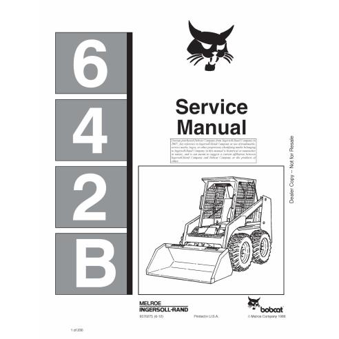 Manual de serviço em PDF da minicarregadeira Bobcat 642B - Lince manuais - BOBCAT-642B-6570275-sm