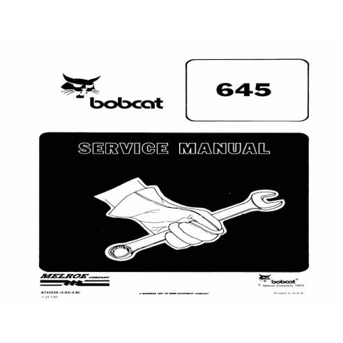 Bobcat 645 skid steer loader pdf manual de servicio - Gato montés manuales - BOBCAT-645-6722526-sm