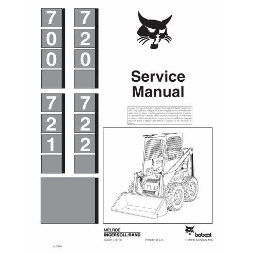 Manual de serviço em pdf da minicarregadeira Bobcat 700, 720, 721, 722 - Lince manuais - BOBCAT-700_720_721_722-6556619-sm