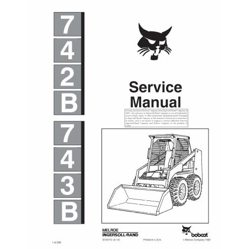 Bobcat 742B, 743B minicargadora manual de servicio pdf - Gato montés manuales - BOBCAT-742B_743B-6720772-sm