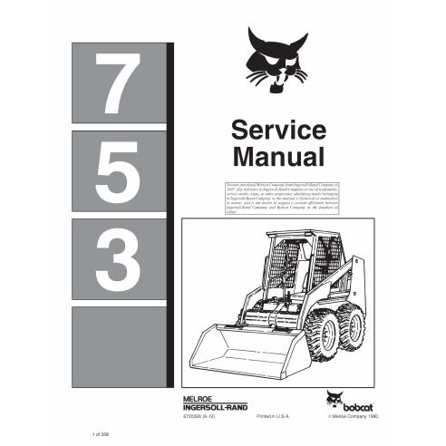 Manuel d'entretien pdf de la chargeuse compacte Bobcat 753 - Lynx manuels - BOBCAT-753-6720326-sm