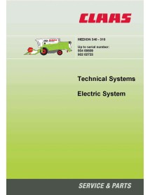 Claas Medion 340 - 310 combine harvester technical systems manual - Claas manuals