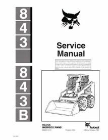 Manuel d'entretien pdf de la chargeuse compacte Bobcat 843, 843B - Lynx manuels - BOBCAT-843-6566091-sm
