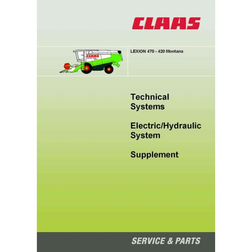 CLA-2991221 Manual de sistemas técnicos para cosechadoras claas Lexion 470-420 Montana